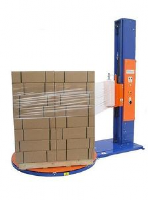 Turntable stretch wrapper / semi-automatic / pallet / stretch film - 7 - 15 rpm, max. 1500 x 2050 x 2450 mm | FP ECO 1.5