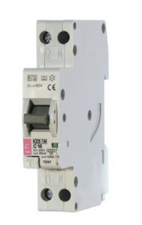 Residual current circuit breaker - RCBO KZS-1M