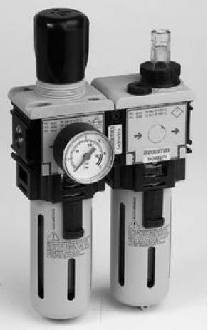 Compressed air filter-regulator-lubricator - 1/8 - 3/4", max. 16 bar, max. 50 °C | 342 series