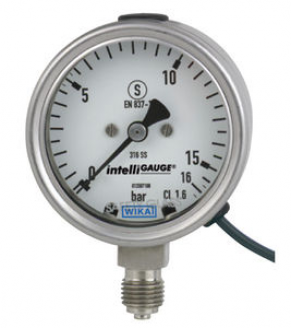 Process pressure gauge / Bourdon tube / analog / with electrical output signal - max. 600 bar, 4 - 20 mA | PGT23.063