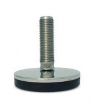 Leveling foot / anti-vibration / swivel / stainless steel