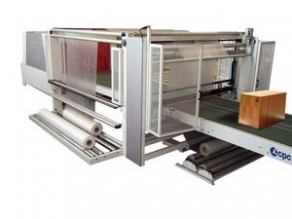 Packaging machine with heat shrink film / automatic / for the furniture industry
