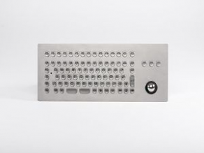 84-key keyboard / stainless steel / with trackball / vandal-proof - IP65 | TKV-084-TB25V-MODUL