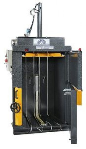 Vertical baling press / single-chamber / front-loader - 6 t, 80 - 120 kg | MG6 T.V.E.