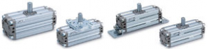 Pneumatic actuator / rotary / compact - ø 30 - 100 mm | CRA1 series