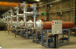 Thermal fluid boiler heat exchanger - 6 - 9 bar, 300 °C | INT series