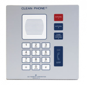 Clean room telephone / handsfree - VoIP, clean phone