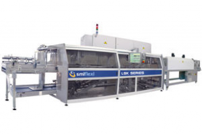 Automatic sleeve wrapping machine / with heat shrink film - max. 40 p/min | LSK series