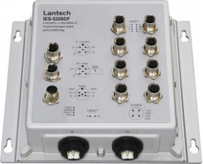 Managed Ethernet switch / for railway applications - IES-5208DF EN50155