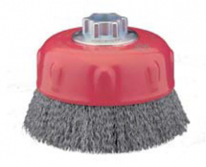 Cup brush / for cleaning / stripping / metallic