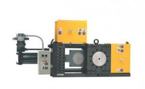 Discontinuous screen changer / hydraulic / slide plate - EH