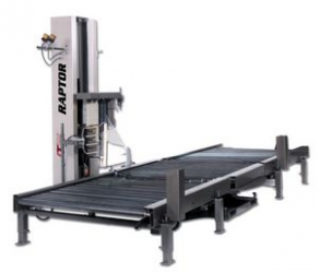 Turntable stretch wrapper / automatic / with conveyor - max. 45 p/h | Raptor® 1525CN