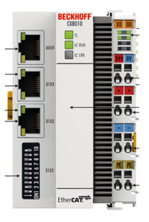 Embedded PC - 400 MHz, 64 MB, EtherCAT, IP20 | CX8010