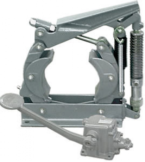 Rotary drum brake / electro-hydraulic